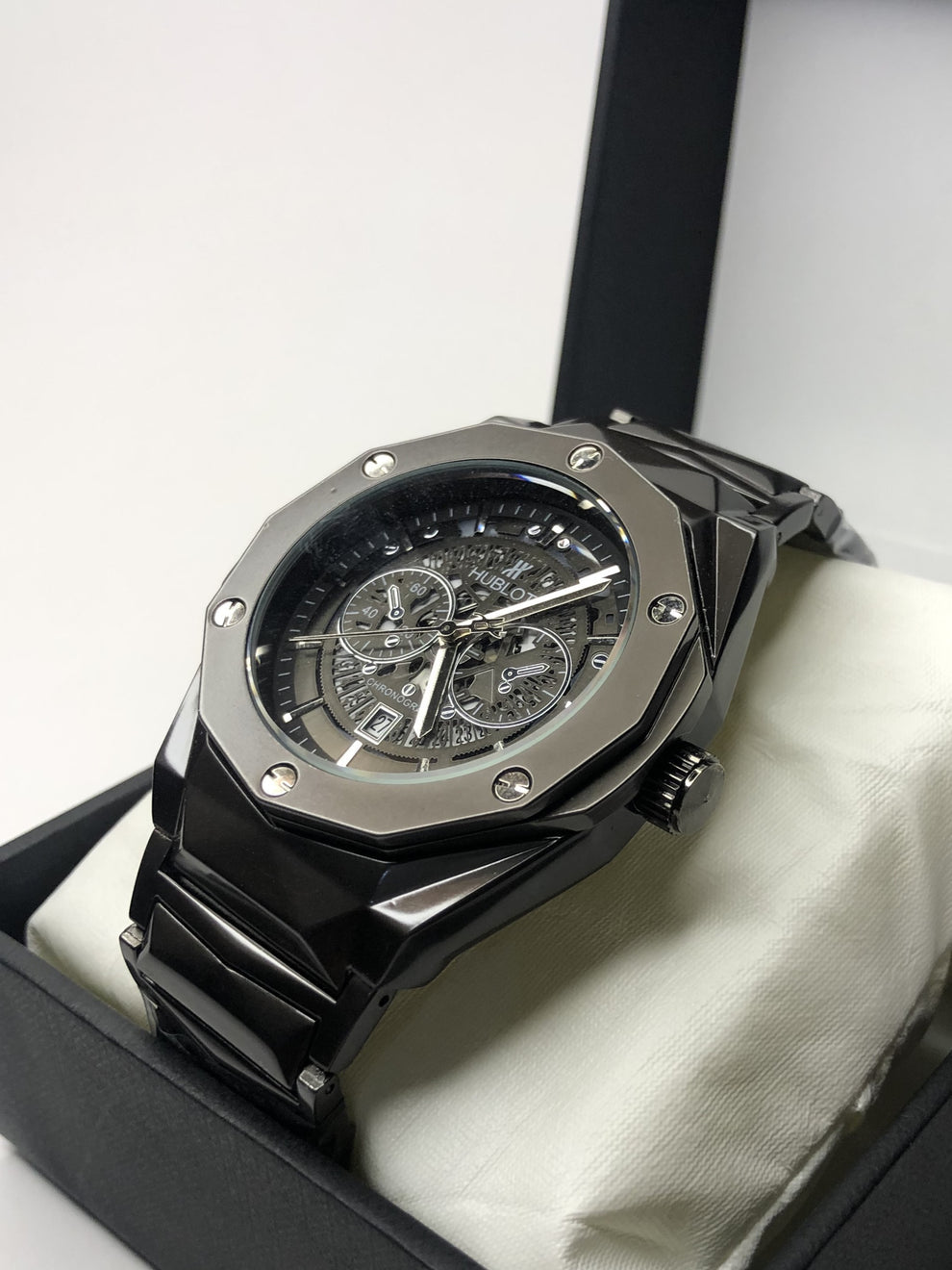 (G)HB Diamond Cut Skeleton Watch | Heavy Weight And Premium quality