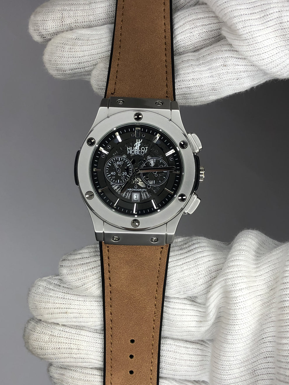 Hublot Skeleton Dial – Black Rubber Strap Watch