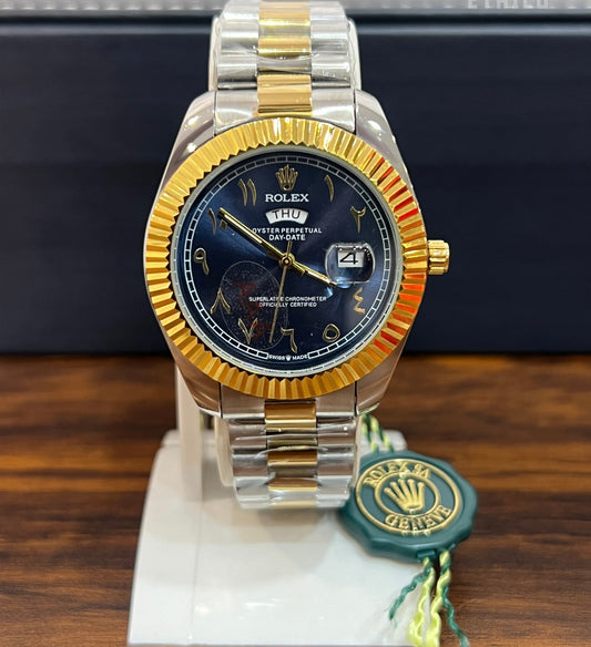 Rolex Arabic Green & Blue Dial | High Class Premium Quality (Rare)