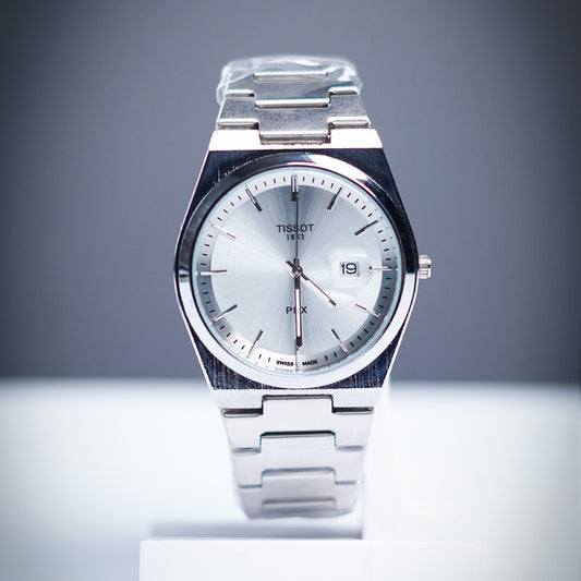 Tissot 1853 PRX – Elegant Swiss Stainless Steel Watch | Black & White Dials