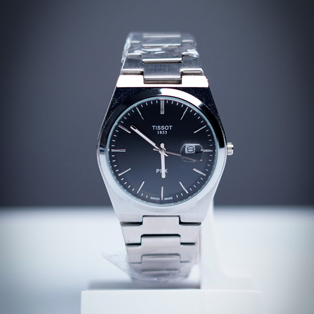 Tissot 1853 PRX – Elegant Swiss Stainless Steel Watch | Black & White Dials