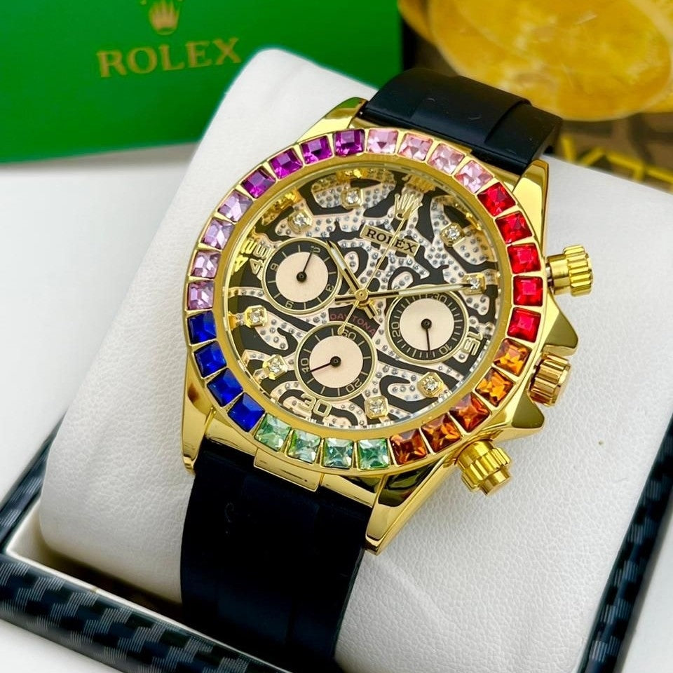 Rolex Daytona Premium Quality Silicon Strap & original Master Lock