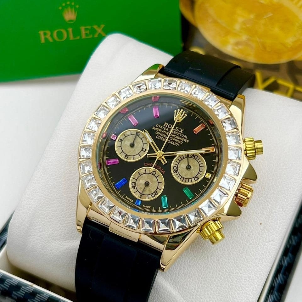 Rolex Daytona Premium Quality Silicon Strap & original Master Lock