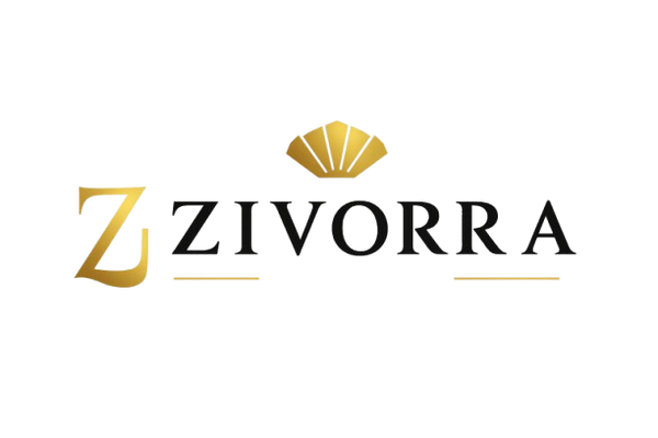 Zivorra logo with a gold 'Z' and 'V' on a white background